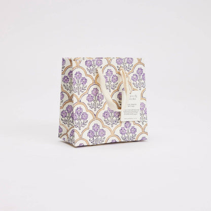 Block Printed Gift Bags (Small) - Lavender