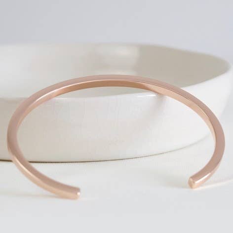 Polished Silver Bar Bangle