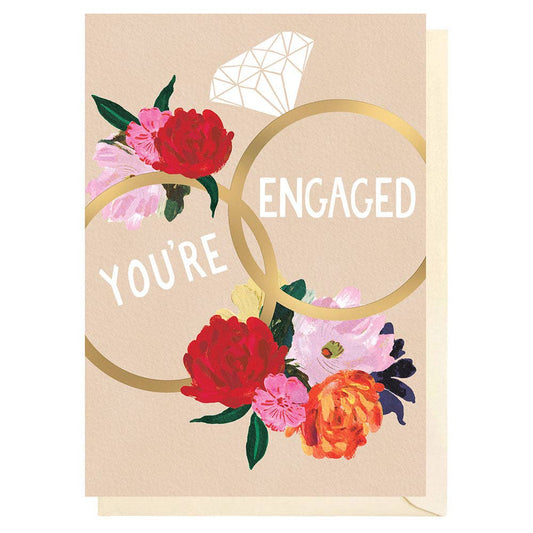 You're Engaged Gold Diamond Ring