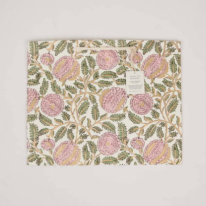 Hand Block Printed Gift Bags (Large) - Blush Refresh