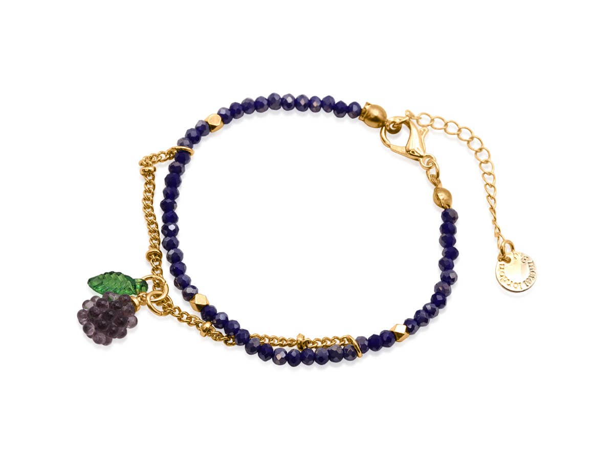 Dyonissus Bunch of Grapes Beaded Bracelet