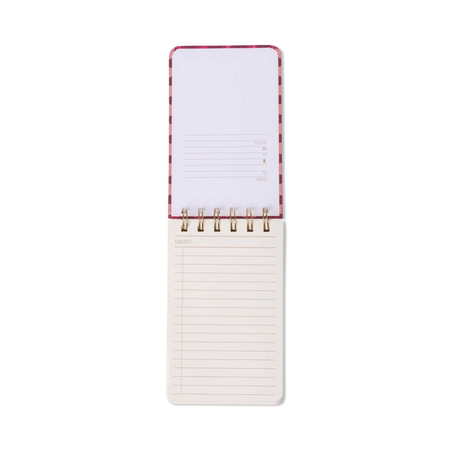 Tulip Twin Wire Notepad - Pinwheel Pink