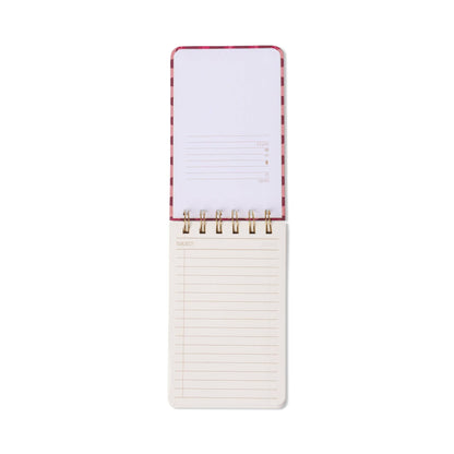 Tulip Twin Wire Notepad - Pinwheel Pink