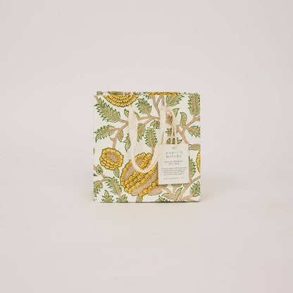 Hand Block Printed Gift Bags (Small) - Sunshine Refresh