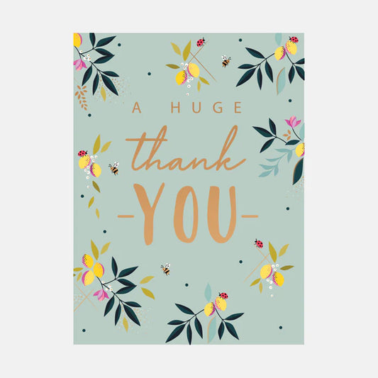 Huge Thank You | Small Sara Miller Greetings Card