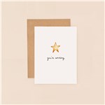 Star You're Amazing Mini Card