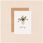 Just to Say Vase Mini Card
