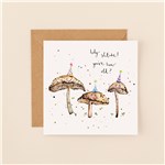 Holy Shitake! You're How Old? Birthday Card