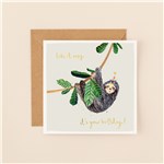 Sloth Birthday Card