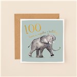 Elephant 100 Have a Majestic Birthday Card