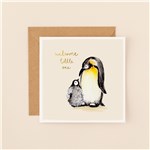 Penguins Welcome Little One Card