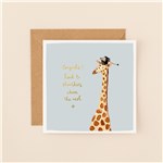 Congrats! Giraffe Card