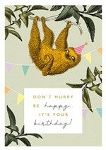 Don't hurry Birthday Card