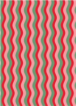 Red and pink waves Roll Wrap