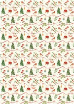 Hedgerow Ribbon Xmas Roll Wrap