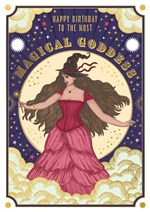 Magical Goddess Birthday Card
