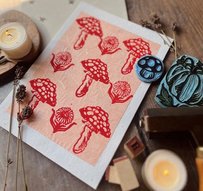 Lino Printing & Lattes with Charlotte