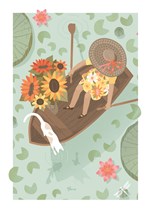 Lady in Boat Card